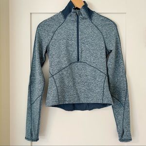 Lululemon Always Alert 1/2 Zip (Heathered Petrol Blue)